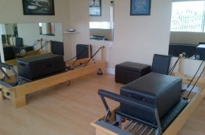 pilates reformers with boxes